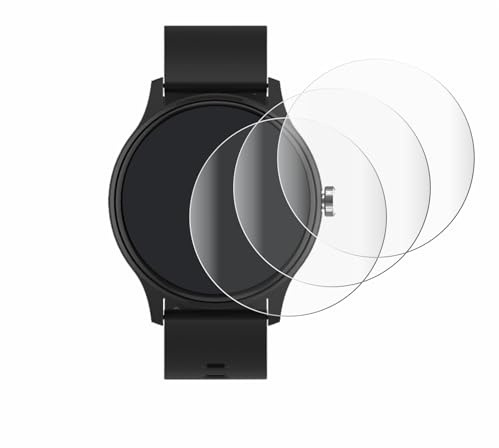 Savvies 4 Stück Full-Screen Schutzfolie für Peaq PSW 100 Full-Cover Displayschutz-Folie mit Installationshilfe [3D Curved, Transparent]