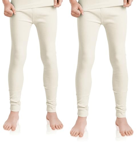 Celodoro 2er Pack Lange Kinder Thermo Unterhose Winter Unterwäsche