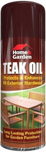 MIXEL Teak Oil Spray Bottle, Natural Wood Varnish, Natural Colour, Treatment & Maintenance, Exotic Woods, Absorbent Surfaces, Protective Resin Barrier, Easy to Apply (1 PCS)