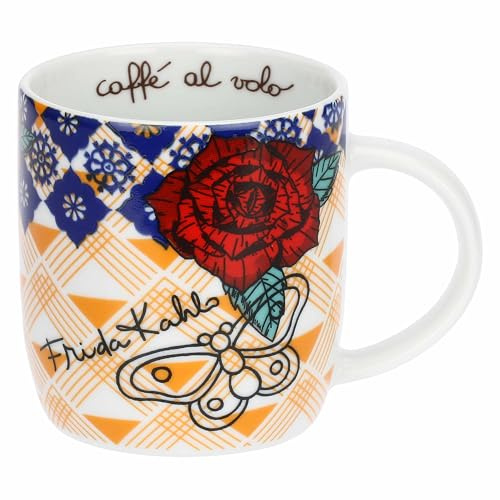 THUN - Tasse aus Porzellan Mexico x Frida Kahlo - Porzellan - Kollektion x Frida Kahlo - 300 ml, Ø 8,5 cm, H 10,5 cm