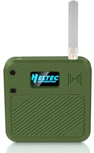 Heltec V3 Case for ESP32 LoRa Development Board Custom Meshtastic Case with Antenna Port and Charging Slot (N32 Version, Green)