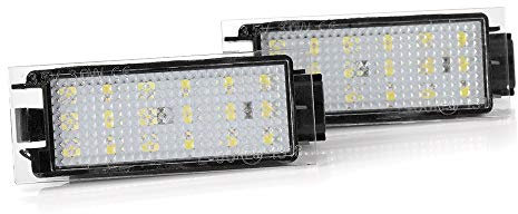 Kennzeichenbeleuchtung, Nummernschildbeleuchtung 2 stücke Auto Nummern Kennzeichen Licht Kein Fehler for Renault Megane 3 Clio Laguna 2 Megane 3 Twingo Master Vel Satis