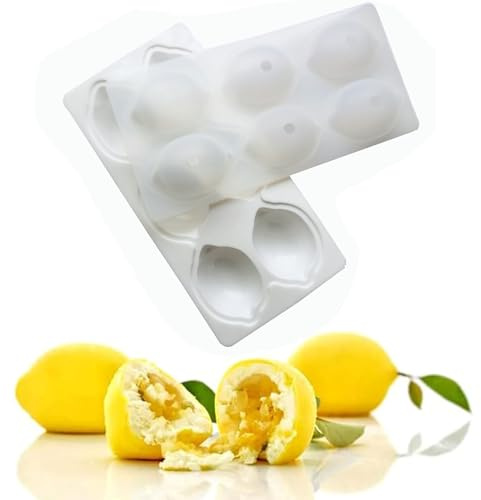 QIUMING zitronenform silikon 3D-Silikonform für Kuchen 3D-SilikonBackformen | Kuchen Dessert Mousse Backformen Antihaft-Backform Für Das BackenSeife Backform Gelee Pudding