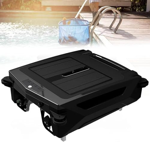Limpiador de Piscinas Solar,Robot Limpiafondos Mejorado, 5 Horas de Limpieza Continua,Dos Opciones de Carga, Inteligente para Evitar ObstáCulos