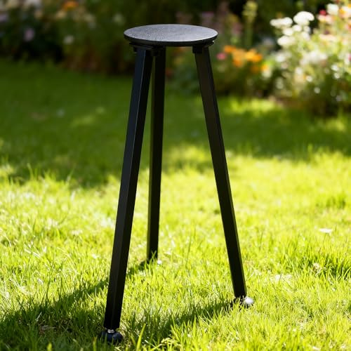 Blulu Metall-Schienenuhr für den Außenbereich, Sockel, für Zuhause und Außenbereich, 55,9 cm, Garten-Sonnenuhr-Ständer (Sonnenuhr nicht im Lieferumfang enthalten)