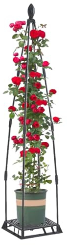 Rankgitter für Kletterpflanzen im Garten - Metall Rankgitter Für Kletterpflanzen Im Freien,Schwerlastiges Rostfreies Gestell zum Wachstum von Gurken Rosen und auf der Terrasse und dem Balkon