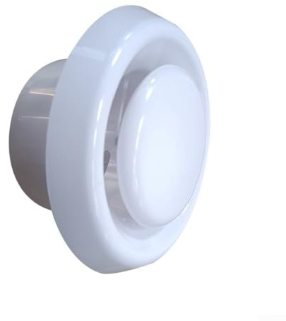 Zilimontt ABS 4 Inch and 6 Inch Ceiling Vent Cover for Extractor Fan, Bathroom Fan and Range Hood, For Easy Installation with Included Car Clips for Pipes, Walls and(4inch)