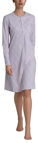 RAGNO Camicia da Notte Donna in Puro Cotone Felpato