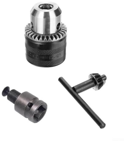 1 5 13 mm Bohrfutter-Schnellwechseladapter für Elektrowerkzeuge, hält sicher Rundschaftbohrer (Bohrfutter-Vierkant)