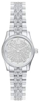 Michael Kors Lexington Watch für Damen, 26mm Quarz-Dreizeigerwerk mit Edelstahlarmband