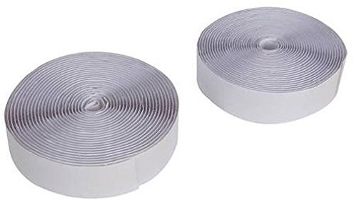 Klettband selbstklebend auf Rolle weiß 25mm breit x 5m Länge 2-teilig