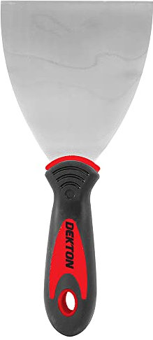 Dekton 4 Professional Scraper - Heavy Duty Stainless Sturdy Steel Blade| Ergonomic Rubber Grip Handle For Comfort| 4 Blade| Ideal For Scraping Wallpaper, Filling Cracks And Repairing Holes| Durable