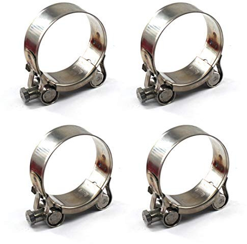 304 Stainless Steel T-Bolt Clamp 64-67mm Hose Clamp Tool 4PCS