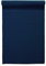 LINUM Uni Dekoratives Tischläufer für Esstisch 45x150 cm, 100% Gerippte Baumwolle, Maschinenwaschbar, Indigoblau