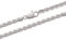 Bijouxia Bracciale in maglia corda argento massiccio 925/1000 rodiato, 18 cm, Argento sterling Metallo Argento