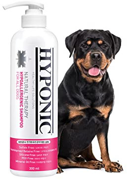HYPONIC Hypoallergenes Erstklassige Hundeshampoo (alle Rassen, 10,1 oz) – desodorierend, gut riechend, empfindliche Haut, entwirrendes Baumwollblüte Rosa