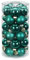 Magic Weihnachtskugeln Glas 4cm, 30 Stück Christbaumkugeln Deko Weihnachten Farbe: Deep Forest - grün dunkelgrün