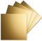 150 Einzel-Karten Quadratisch - 15 x 15 cm in Gold Metallic - 240 g/m² - blanko Bastel-Karten, Postkarten, Bastelkarton in Ton-Papier Qualität
