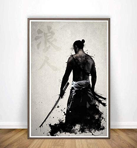MKAN Japanische Samurai Beliebte Puzzles 1000 Stück, Holzpuzzle Bild, Für Kinder Lernspiele Spielzeug 50X75Cm