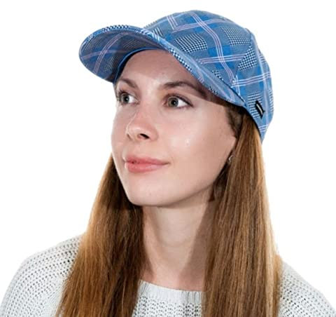 CRAGGI BAGS AND ACCESSORIES Unisex Patchwork Baseballkappe, blau, L/Einheitsgröße