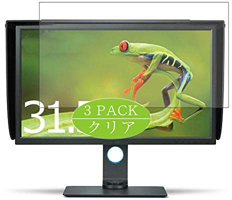 Vaxson 3-Pack Screen Protector Compatible with BenQ Monitor SW320 32, HD Film Protector [NOT Tempered Glass] Flexible Protective Film