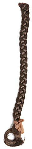 WIG ME UP - SA101-12 Geflochtener Zopf Flechtzopf mit Clip lang 50cm Hellbraun Goldbraun