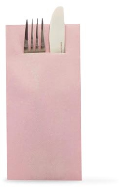 Sovie HORECA Besteckserviette in Altrosa aus Linclass Airlaid, 40 x 40cm, 1/8 Falz, 75 Stück, Hochwertig Praktisch Hygienisch für Gastronomie Catering