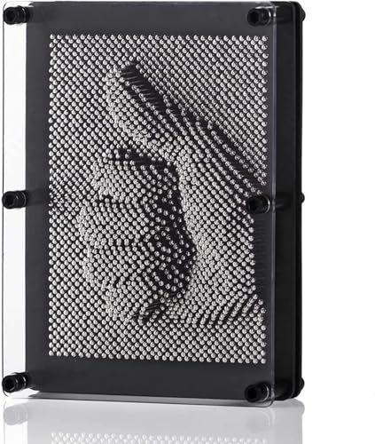 LATRAT Nagelspiel zum Abformen von 3D Abdrücken, Handabdruck, Fingerabdruck Nadel Malerei Skulptur Pin, 176X127X47MM