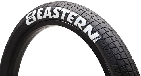 Eastern Throttle Serie 20 x 2,4, 2,3, 2,2 Zoll Reifen (Schwarz & Gelb & Weiß) für BMX, Kinderfahrräder & Klappräder entworfen. (Schwarz & Weiß, 20 x 2.4)