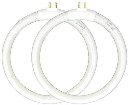 (2pack) 4.75’’ T4 Type 12W 6400K Circular Bulb Replacement for Magnifier Desk Light,Vanity Magnifying Makeup Mirror,Daylight 6500K Fluorescent Lamp
