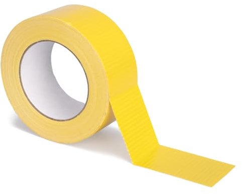 verpacking Premium Panzertape 50 m x 48 mm Gelb Gewebeband Gaffa Tape Reparaturband hohe Klebekraft Klebeband mit Naturkautschuk-Kleber (18 Stück)