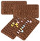 Lot de 4 moules en silicone pour lettres et chiffres, LIUCONGBD Happy Birthday Alphabet Moules à chocolat pour décorations de gâteaux, Pâques, Noël, moules pour sucettes, biscuits, gommes, fondant