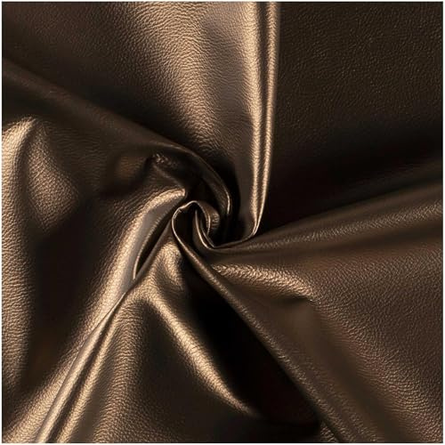 Kunstleder Meterware robust | Lederimitat Polsterstoff für Möbel, Stühle & Eckbank | Bezugsstoff weich 450g/m² | 140cm Breite | Stoff für Taschen, Nähen & DIY | Meterware ab 0,5m | 23 Farben