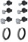4 Paar 925 Sterling Silber Ohrstecker Set für Mädchen, Ohrringe Set mit Zirkonia für Mehrere Ohrlöcher, Hypoallergene Ohrstecker für Damen Herren