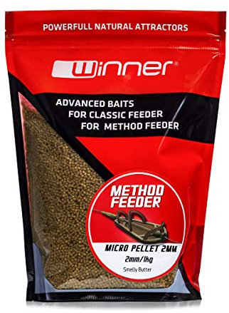Tandem Baits Karpfen Futter Angelfutter Pellets Method Feeder Pellet 2 mm 1 kg Stinkende Butter