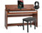 McGrey DP-18 WN E-Piano - 88 gewichtete Tasten mit Hammermechanik und Anschlagdynamik - 128 Klänge - Dual- und Split-Funktion - Tastaturabdeckung - 3 Pedale - Nussbaum matt