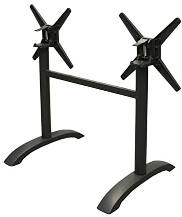 Konway Easy 2+2 Tischgestell (Rohr/Rund) Bistro Gastro Tisch Beine Untergestell für Tischplatten Gestell Tischbein Tischbeine Gartentisch Outdoor Indoor