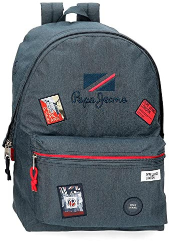 Pepe Jeans Schulrucksack Kay Blau 31x44x15 cm Polyester 23.87L