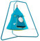 TP Toys - Tienda de campaña ovni Azul con Estructura trípode – Parque Infantil Colgante – Puerta y Ventana de Red – Compacta para pequeños Jardines – a Partir de 2 años – Kit de Anclaje Incluido