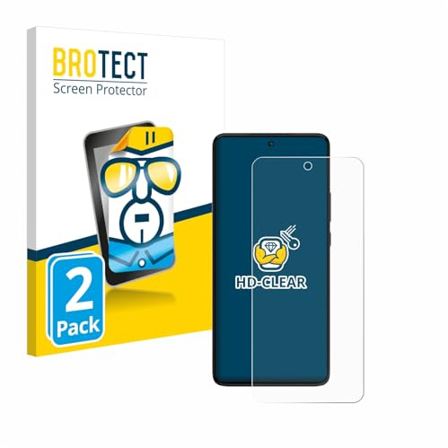 BROTECT Schutzfolie für Motorola Moto G84 | 2 Stück Transparenter Displayschutz Made in Germany Klare Displayschutz-Folie Clear Einfache Montage Case-Friendly