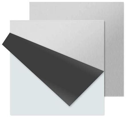 BBYPP 2 piezas Placa de aluminio 20cm x 20cm x 4mm, Espesor 4mm, 6061 T6 Cuadrado Placa de aluminio Para Bricolaje Artesanías