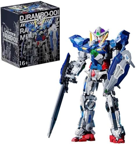 Auforua Technik Gundarm Exia Modellbausatz, 10382 Teile Klemmbausteine Gundarm Exia Roboter Groß MOC Set, Kompatibel mit Gundam Exia