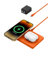 Belkin BoostCharge Pro 2-in-1 Wireless Charging Pad with MagSafe 15W, Fast Charging iPhone Charger Compatible with iPhone 15, 14, 13, and 12 Series, AirPods, and Other MagSafe Enabled Devices - Orange