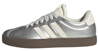 adidas VL Court 3.0 Shoes, Sneaker Donna, Silver Met off White Gum5, 38 EU