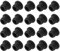 sourcing map 20 PCS Silicone Stopper Replacement Plug for Salt Shakers, 1/2in(12mm) Reusable Salt Shakers Hollow Stopper Sealing Plug for Flower Pot Pipe, Black