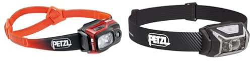 PETZL SWIFT RL or E095BB01 & Wiederaufladbar - Stirnlampe ACTIK CORE - Unisex, Grau, Einheitsgröße