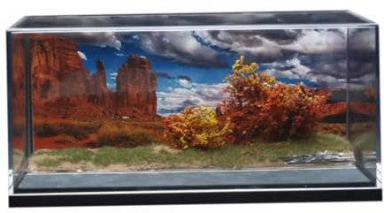 Luwecf 1/64 Modellauto Szene, Diorama Park Hintergrundszene für Winzige Figuren Modellautos