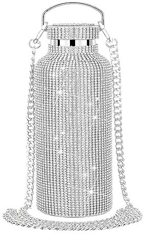 BOGEEL Tragbare Flasche aus Edelstahl, Isolierflasche, Bling Flasche