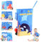TenaLucy Stoffbuch Baby,Babybuch Knisterbuch Fühlbuch Bilderbuch Quiet Book Geschenk Early Education Spielzeug Kinderwagen Spielzeug Beißspielzeug,für Baby Spielzeug 6 Monate Jungen Mädchen(Ozean)