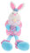 Vaguelly 1stk Kaninchen-verzierung Ausgestopftes Hasenspielzeug Kaninchenpuppe Desktop- Langbeiniges Hasenspielzeug Ausgestopftes Kaninchenspielzeug Langbeiniger Hase Blue Polyester